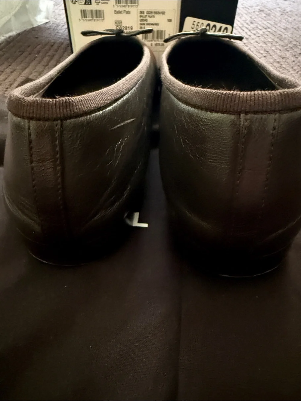 CHANEL Brown/red ballet flat - Picture 5 of 8